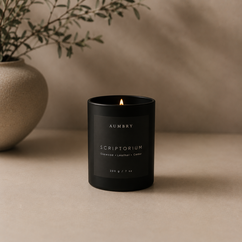 Scriptorium - Leather & Wood Scented Candle