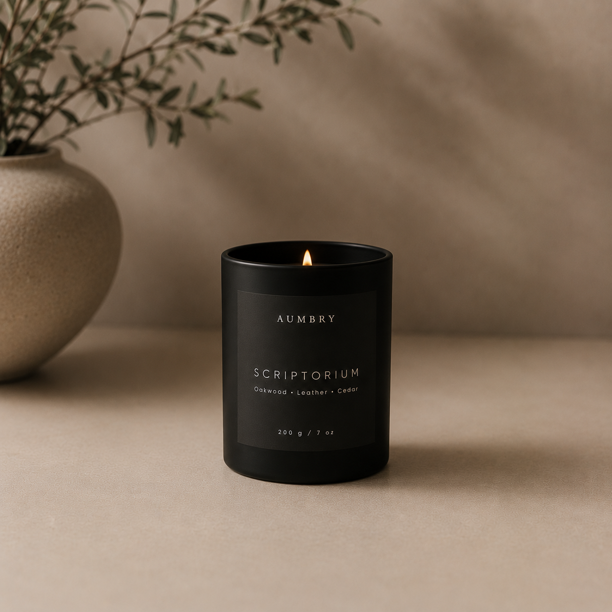 Scriptorium - Leather & Wood Scented Candle