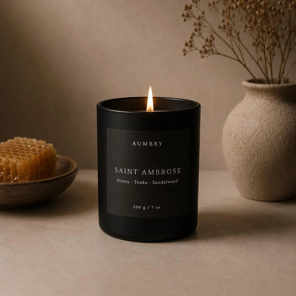 Saint Ambrose - Honey & Sandalwood Scented Candle